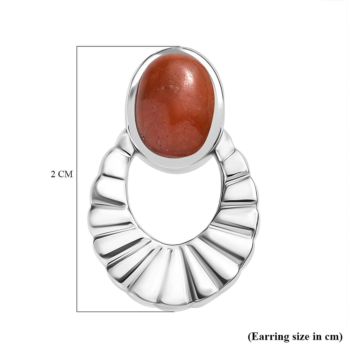 Red Jadeite Earrings With Push Backs 3.32 Ct.