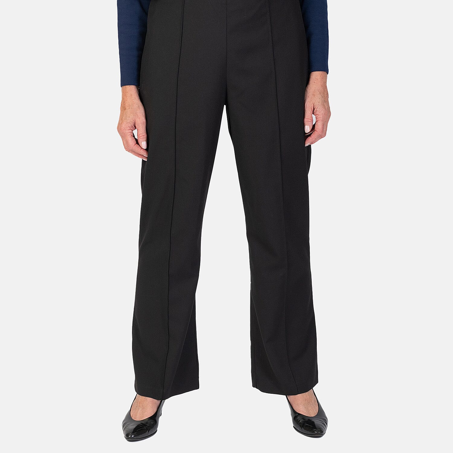 Emma Ladies Woven Trouser (Size 12) - Black