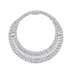 White Diamond Cluster Pendant in 9K White Gold, SGL Certified