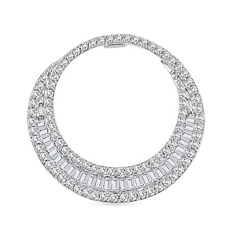 9K White Gold Pendant SGL Certified White Diamond Ct 1.08