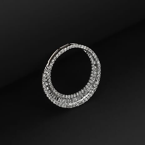 9K Yellow Gold Pendant  White Diamond Ct 1.08