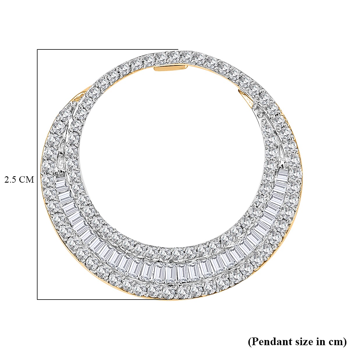 9K Yellow Gold Pendant White Diamond Ct 1.08 9K Yellow Gold Pendant White Diamond Ct 1.08
