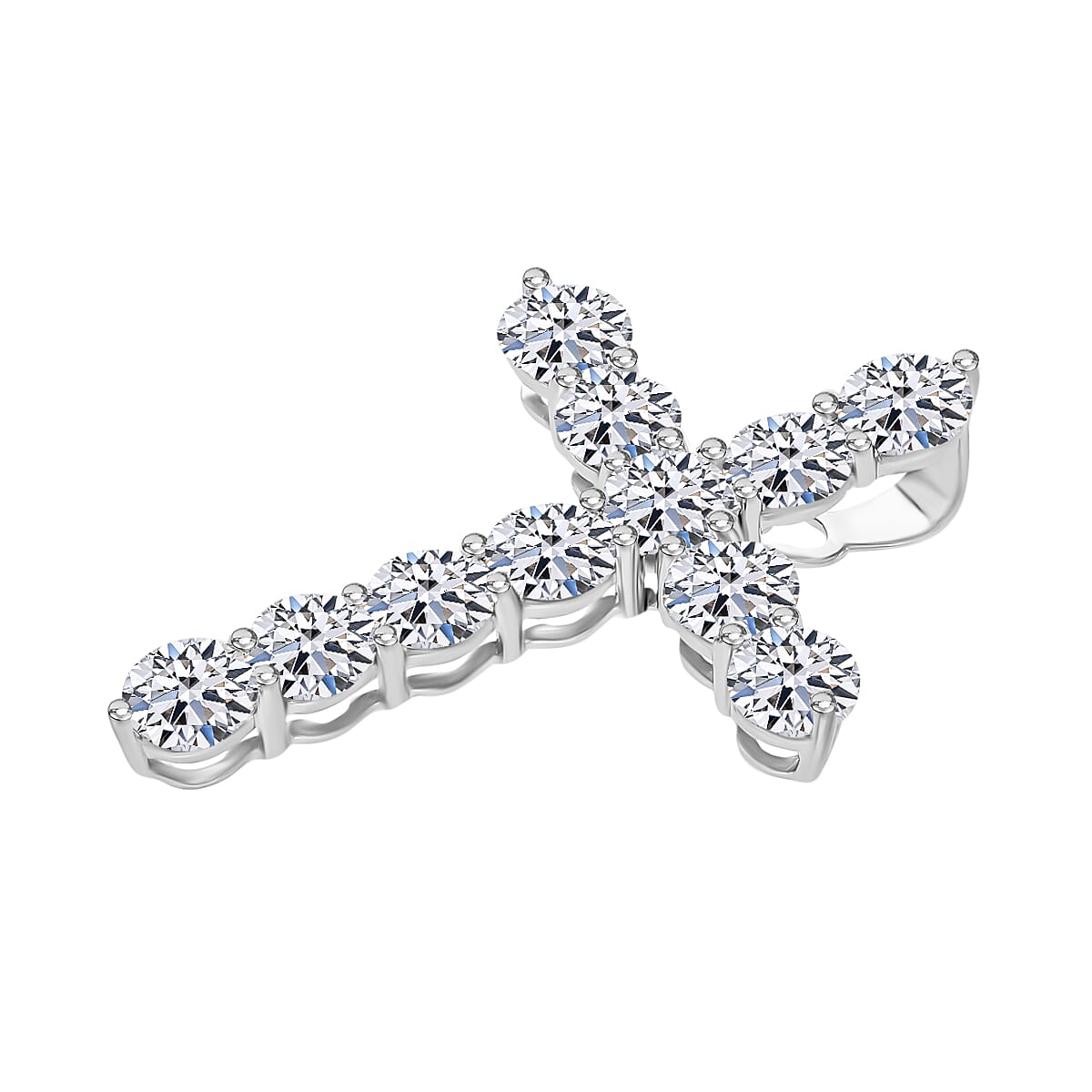 Luxuriant Diamond 14K White Gold SGL Certified Lab Grown Diamond (VS-E-F) Pendant 3.00 Ct.