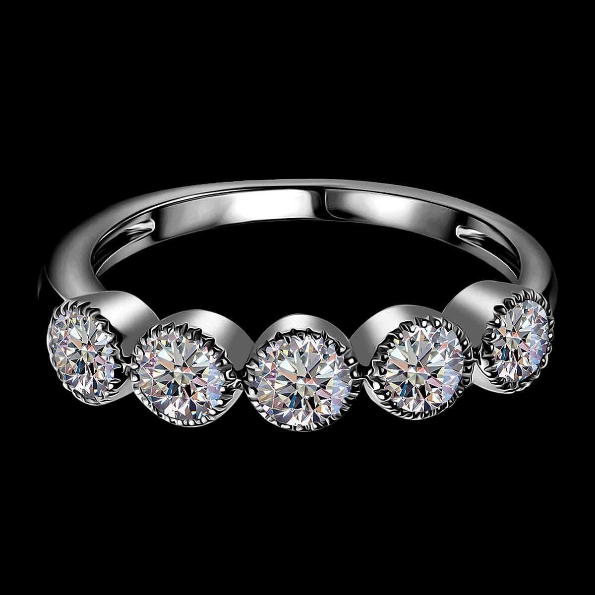 Luxuriant Diamond 14K White Gold VS-F Lab Grown Diamond Ring (Size N) 1.00 Ct.