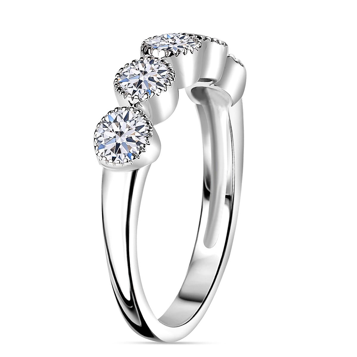 Luxuriant Diamond 14K White Gold VS-F Lab Grown Diamond Ring (Size N) 1.00 Ct.