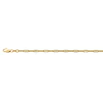 JCK Vegas Find - 9K Yellow Gold Paperclip Necklace  (Size - 30)