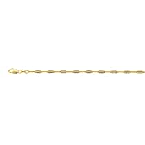 JCK Vegas Find - 9K Yellow Gold Paperclip Necklace  (Size - 30)