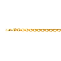 Vicenza Closeout  2024 Deal- 9K Yellow Gold  Double Curb Bracelet (Size - 7.5) Gold Wt 2.90 Gms