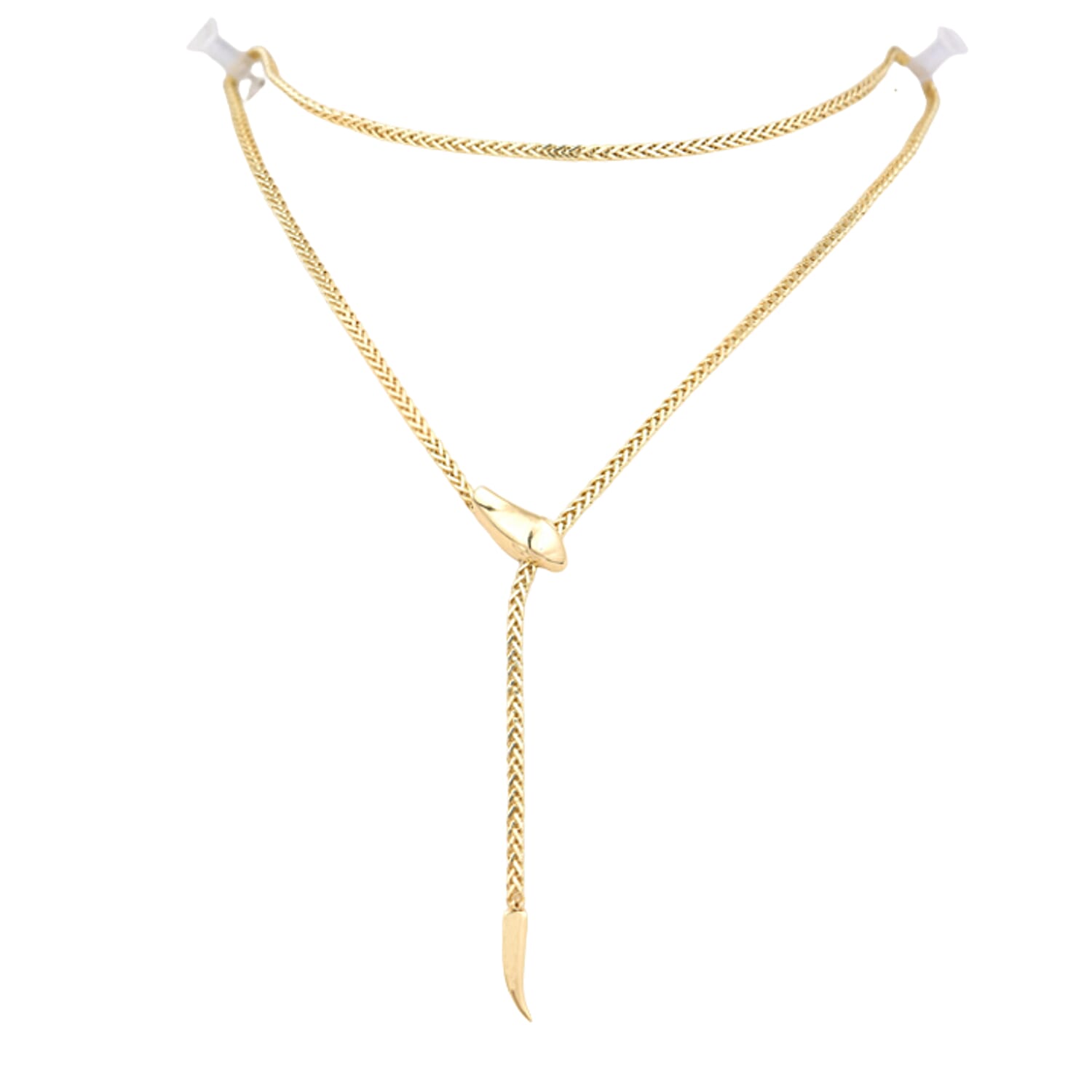 Hatton Garden Closeout - 9K Yellow Gold Designer Serpent Necklace (Size - 22), Gold Wt. 5.40 Gms