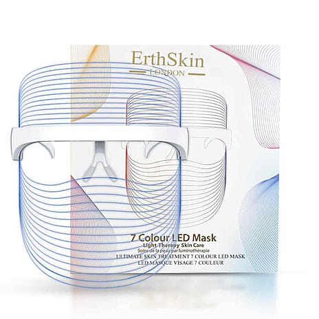 ErthSkin 7 Colour LED Mask with complimentary Hyaluronic acid & Collagen Serum -