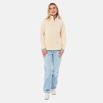 https://tjcuk.sirv.com/Products/79/2/7929732/Charlotte-West-Cotton-1-4-Zip-Sweat-Shirt-Size-12-Beige_7929732_1.jpg?w=342&h=342