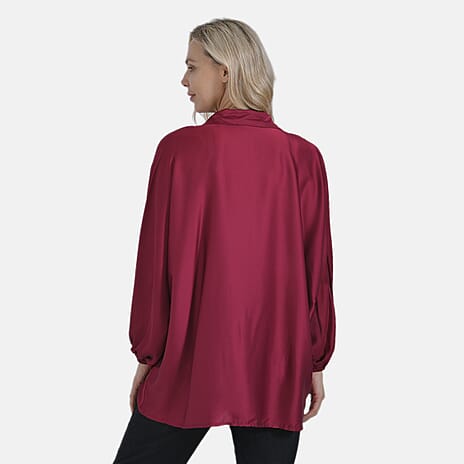 La Marey Blouse (Size L-XL)- Red