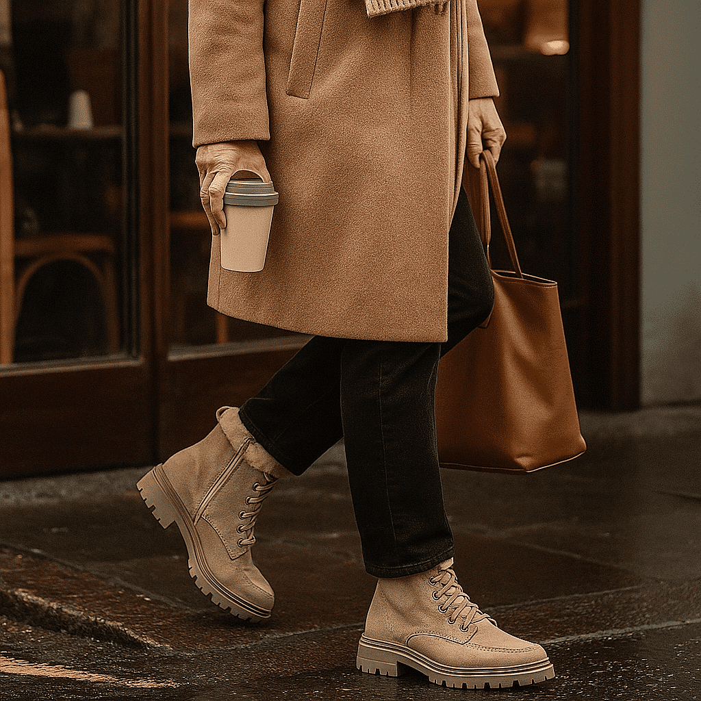 Ladies MONTREAL Lace-up Military Style Boots