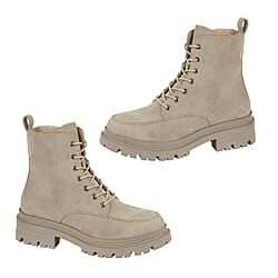 JO and JOE Montreal Lace-Up Military Style Ankle Boots