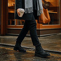 JO and JOE Montreal Lace-Up Military Style Ankle Boots