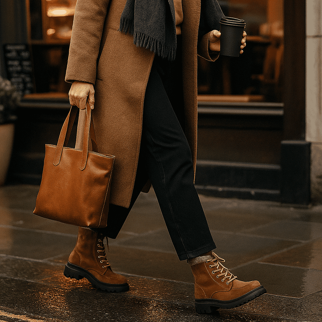 Ladies MONTREAL Lace-up Military Style Boots