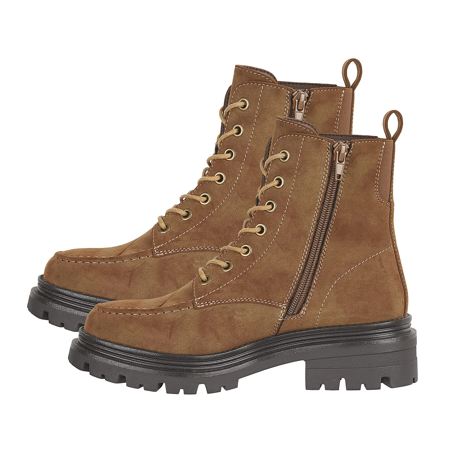 Ladies MONTREAL Lace-up Military Style Boots