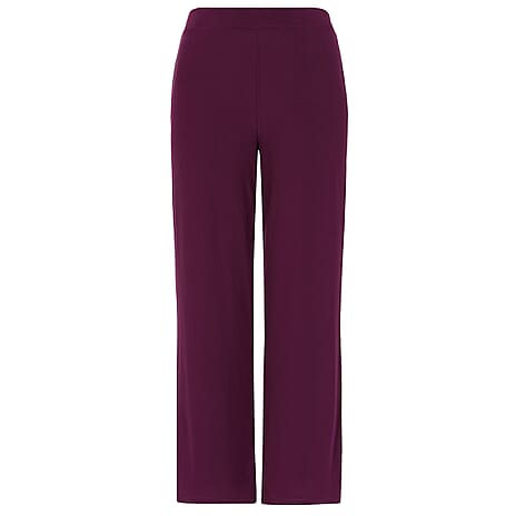 Emreco Wide Leg ITY Trouser - Berry