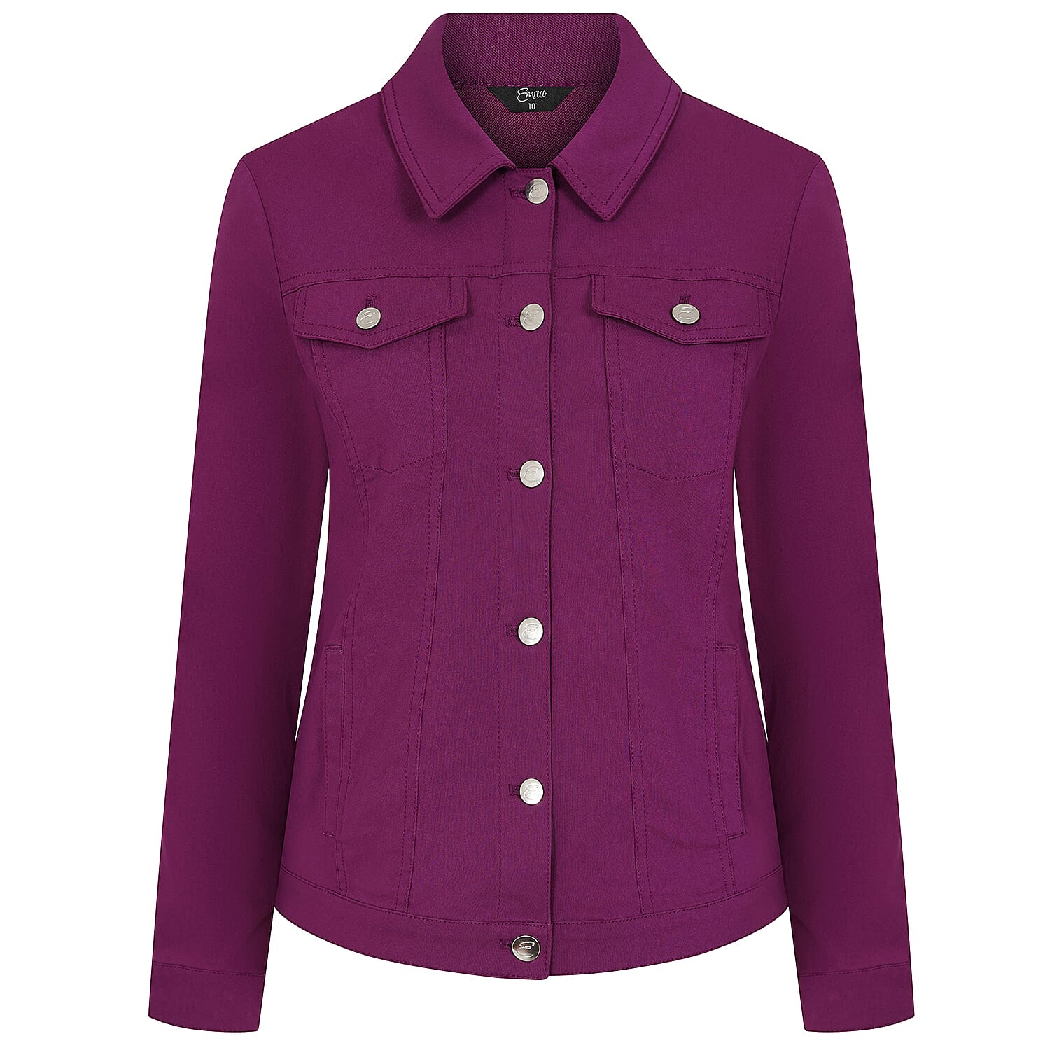 Emreco Jean Style Bengaline Jacket - Mulberry