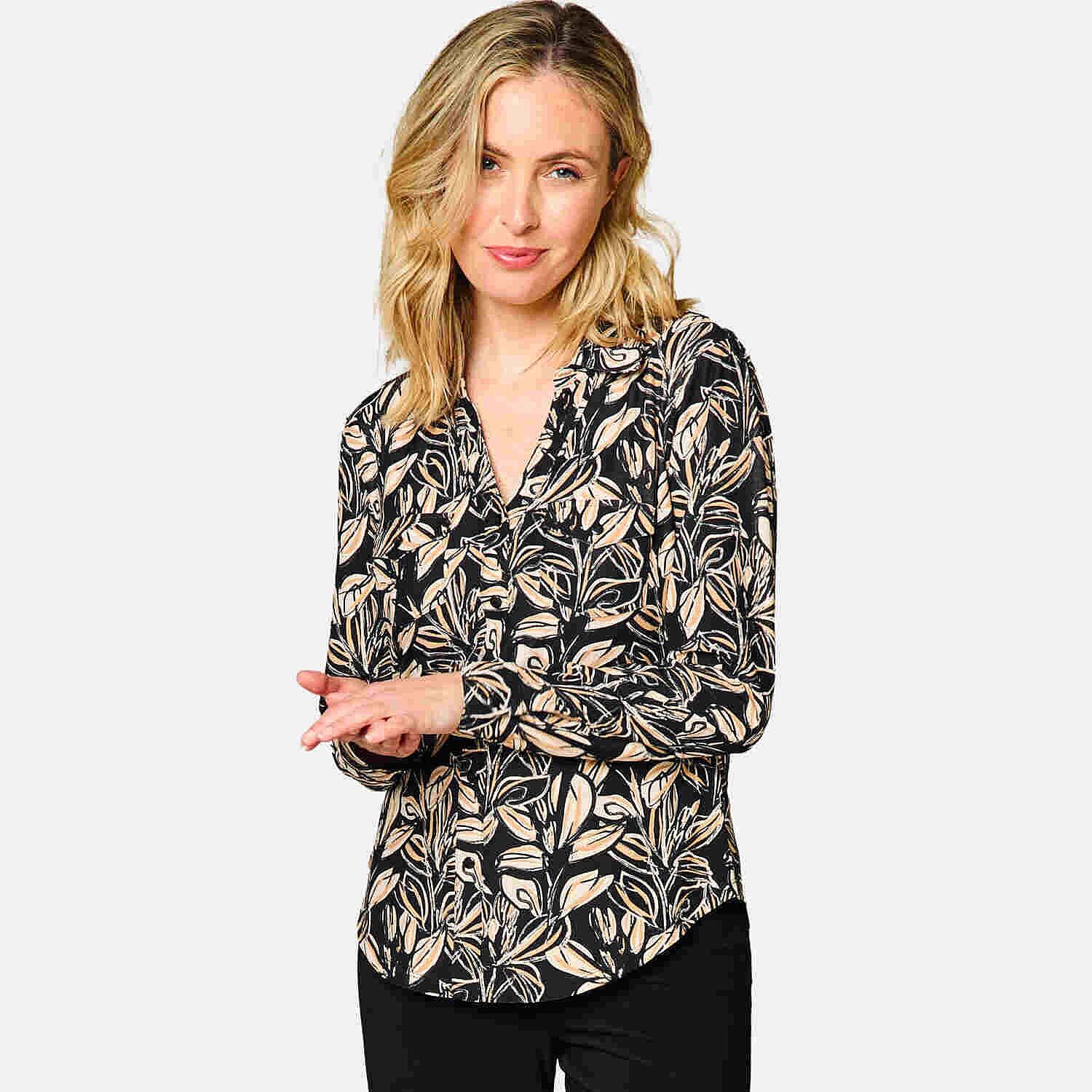Emreco Long Sleeve Printed Blouse