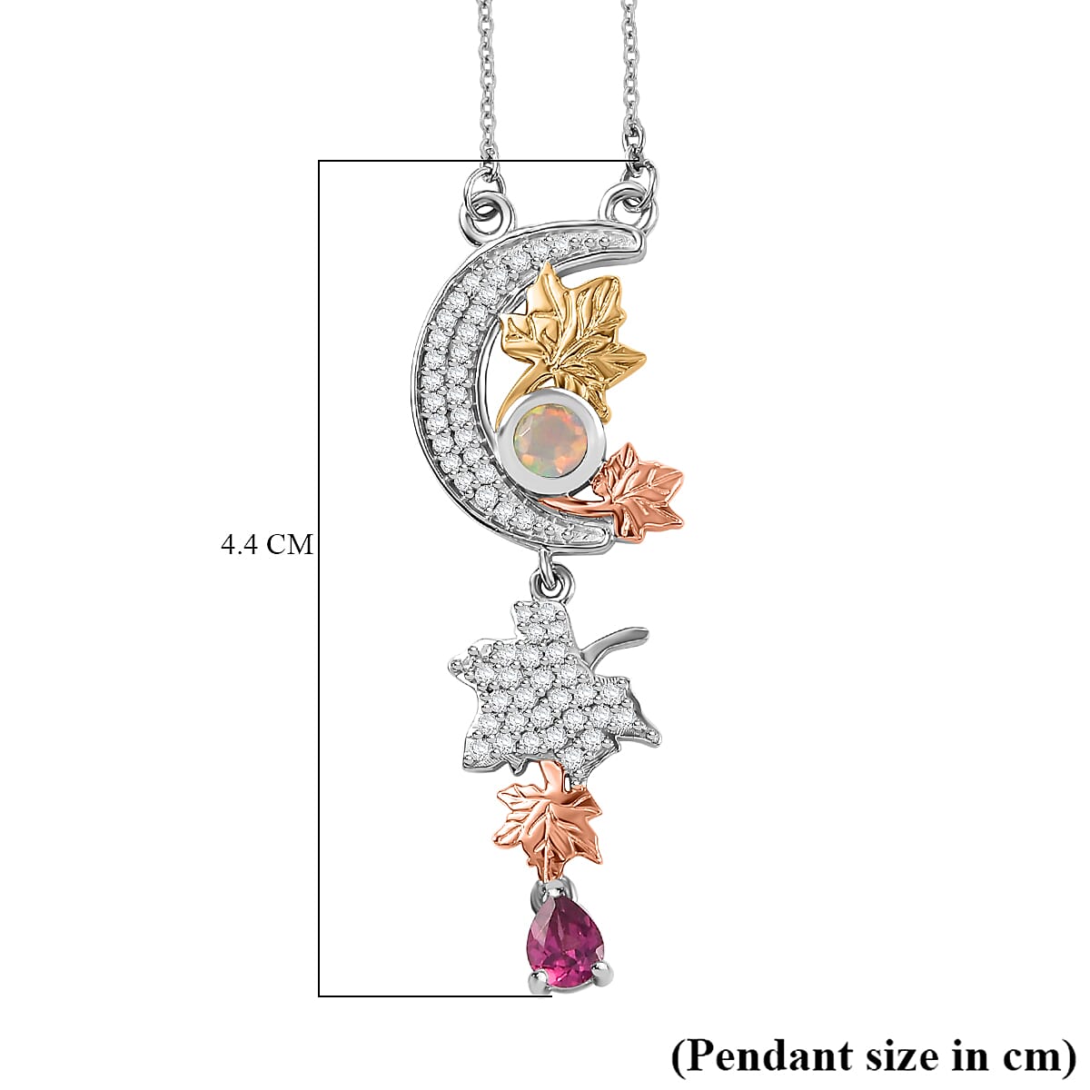 GP Italian Garden Collection- Multi Gemstone Necklace (Size - 20) in 18k Yellow Gold Vermeil Overlay in Sterling Silver 1.18 Ct