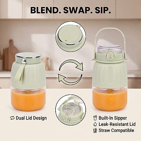 Blend and Go! Portable and Recharageable Blender (500ml) - Green