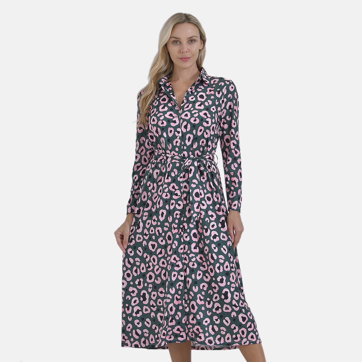   La Marey Jersey Waistband Midi Dress