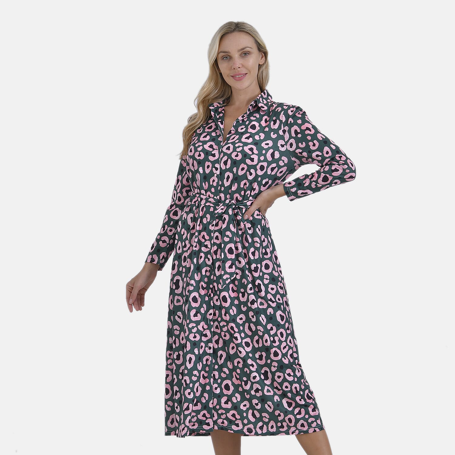   La Marey Jersey Waistband Midi Dress