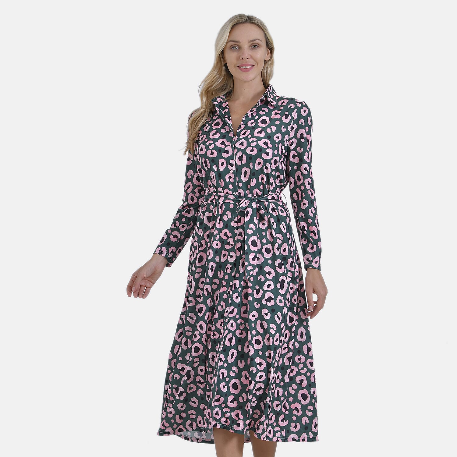   La Marey Jersey Waistband Midi Dress