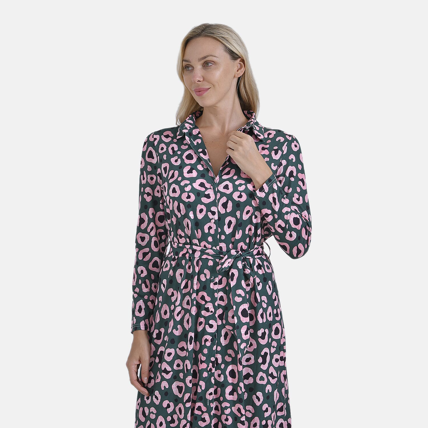   La Marey Jersey Waistband Midi Dress