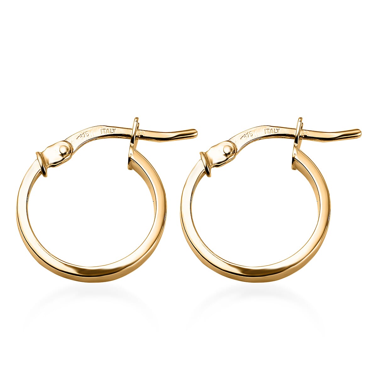 Maestro Collection - 9K Yellow Gold Hoop Earrings
