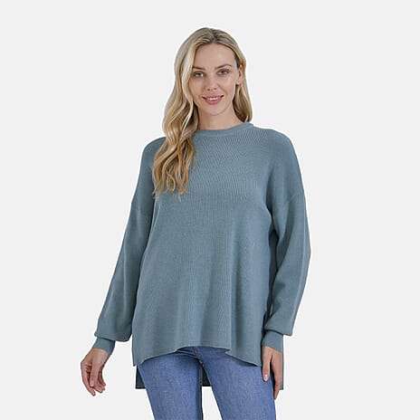 La Marey Balloon Sleeve Jumper (Size 12 to 14) - Teal