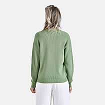La Marey Soft Touch Jumper (Size - Medium) - Green & Orange