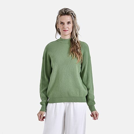 La Marey Classic Crewneck Jumper (Size L) - Green