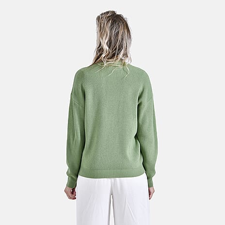 La Marey Classic Crewneck Jumper (Size L) - Green
