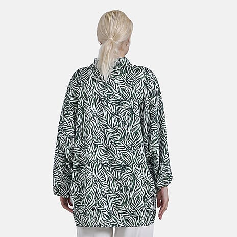 & Maisi Leaf Top (Size - L-XL) - Green & Green