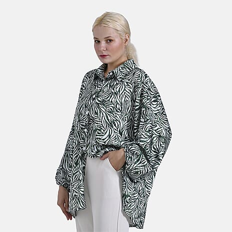 & Maisi Leaf Top (Size - L-XL) - Green & Green