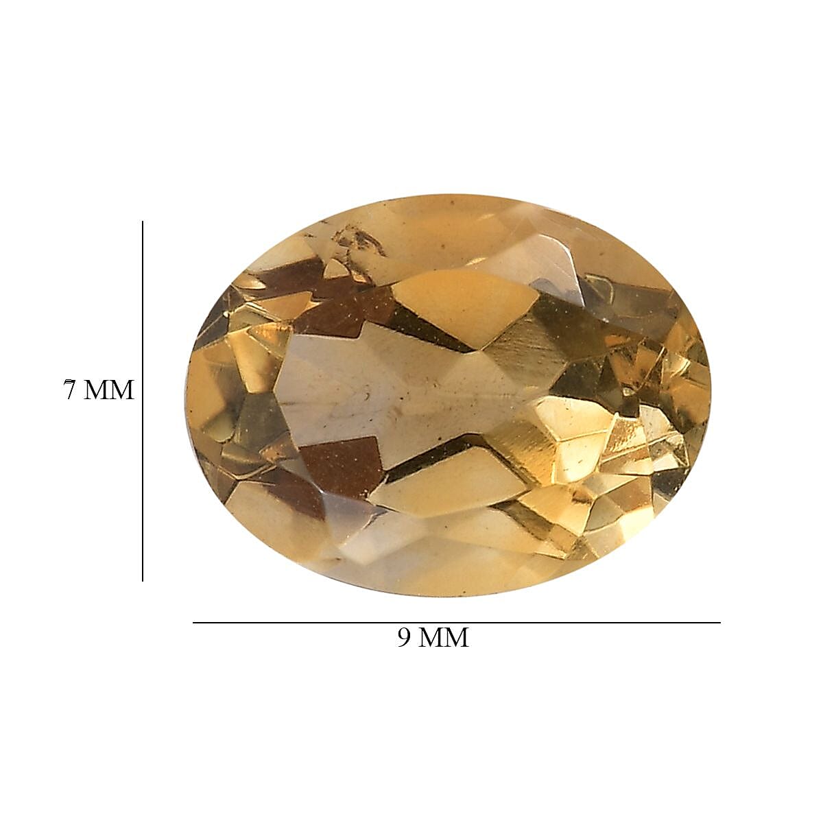 Citrine Oval 9x7 mm