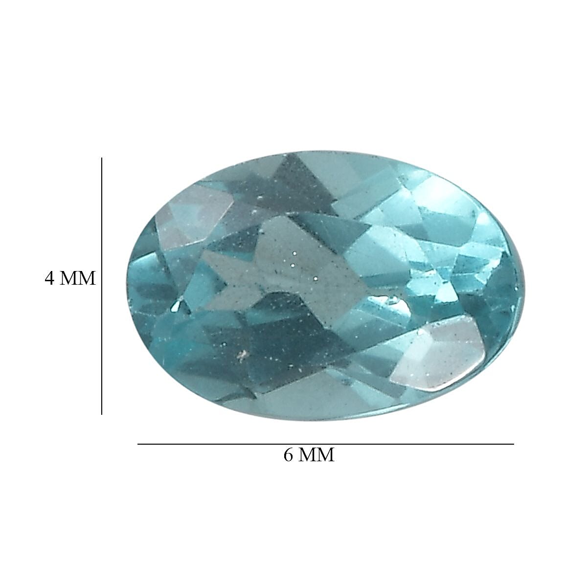 Green Apatite Oval 6x4 mm