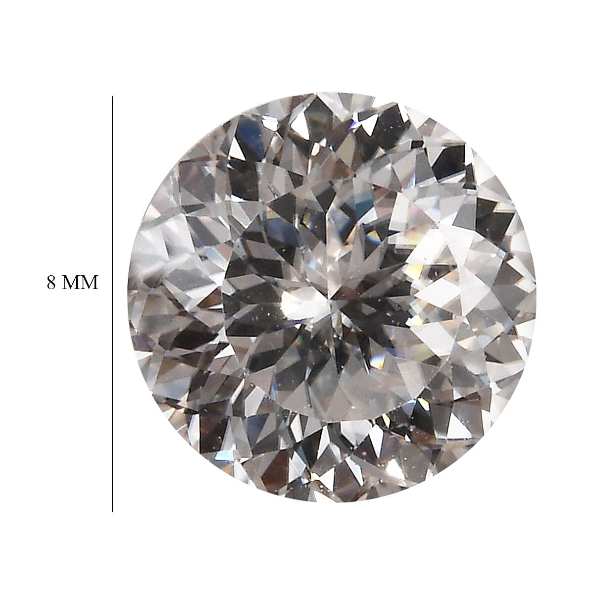 Moissanite Round 8 mm