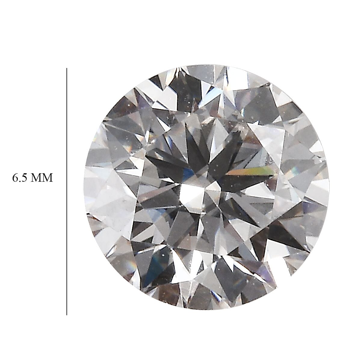 Moissanite Round 6.5 mm
