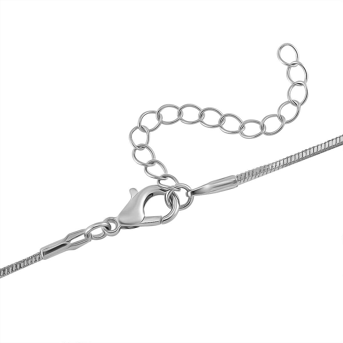 Blue & White Crystal Necklace (Size - 24)