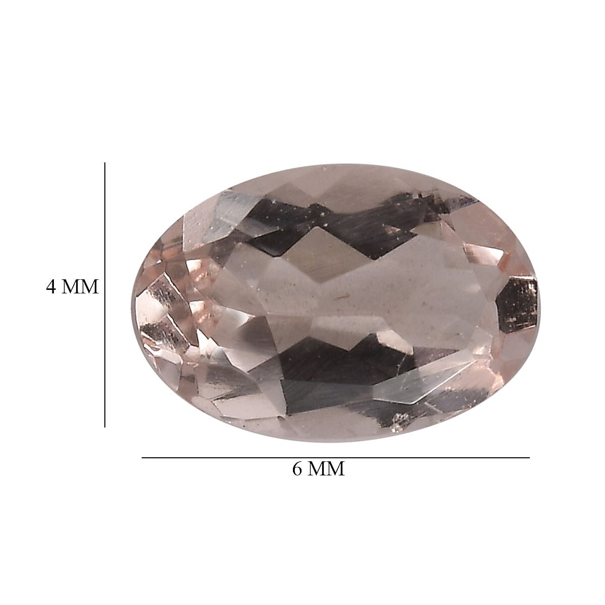 Morganite Oval 6x4 mm