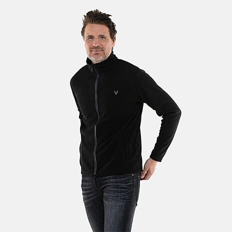 JJ Willis Zip Through Fleece Jacket (Size L) - Navy