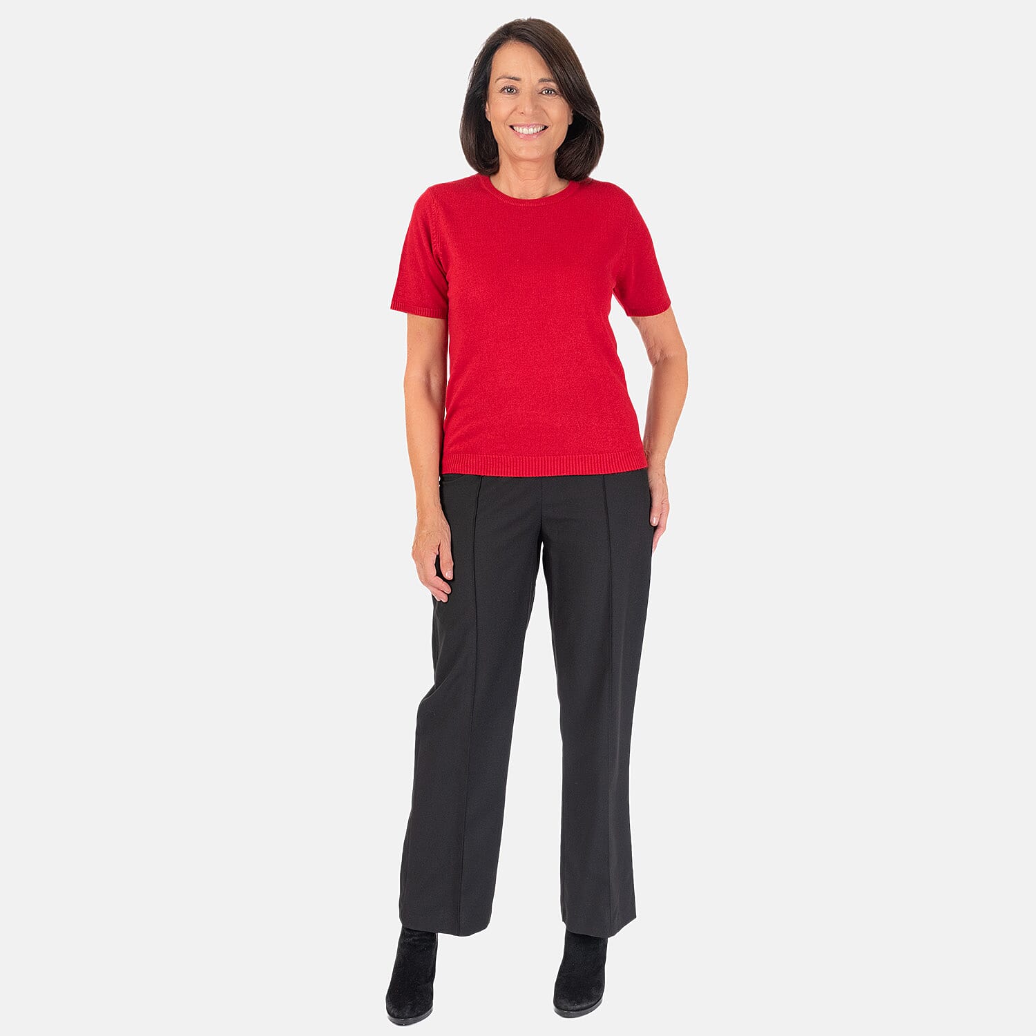 Pure and Natural Crew Neck Short Sleeves Jumper