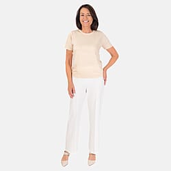 Pure and Natural Crew Neck Short Sleeves Jumper