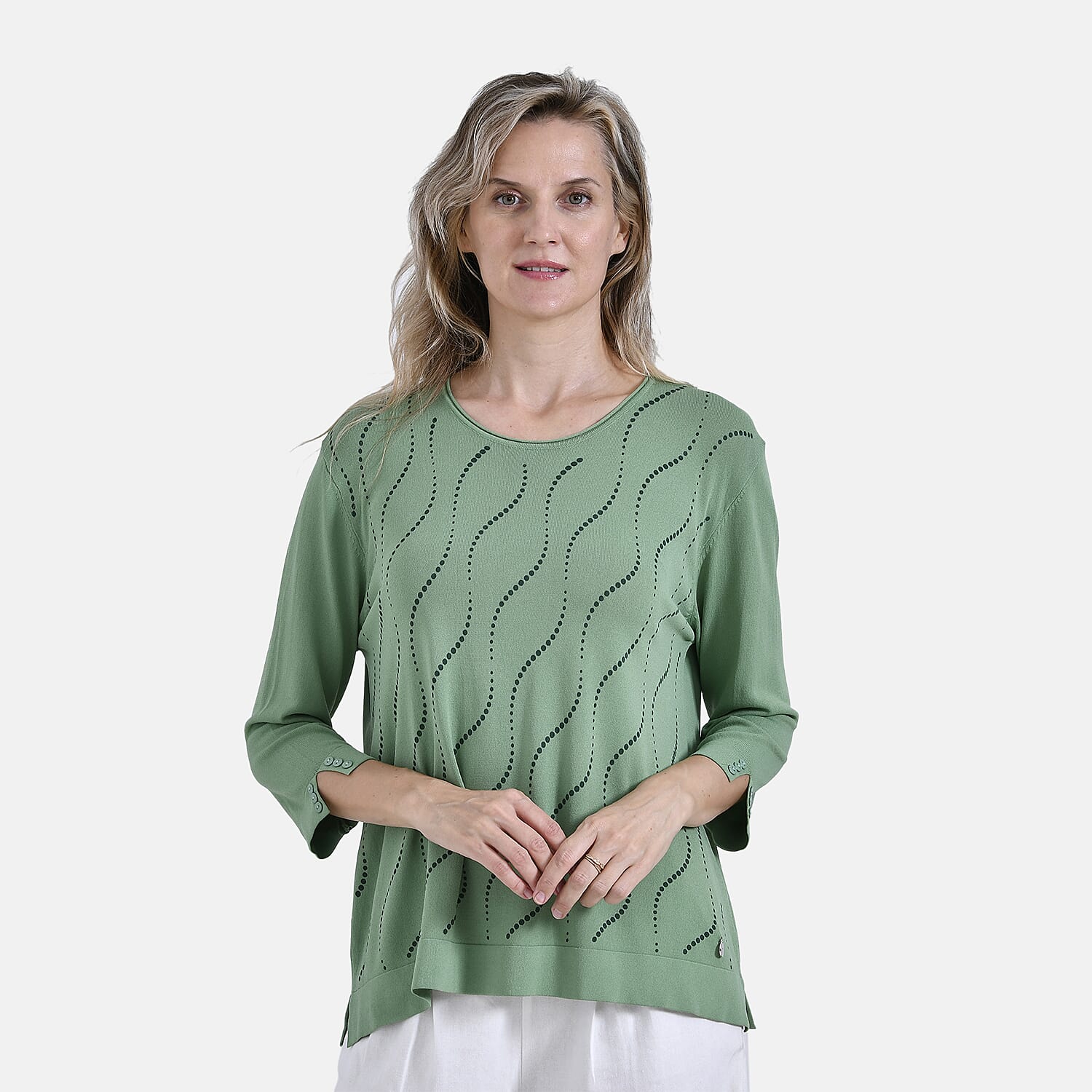 La Marey 3 Quarter Sleeve Blouse 