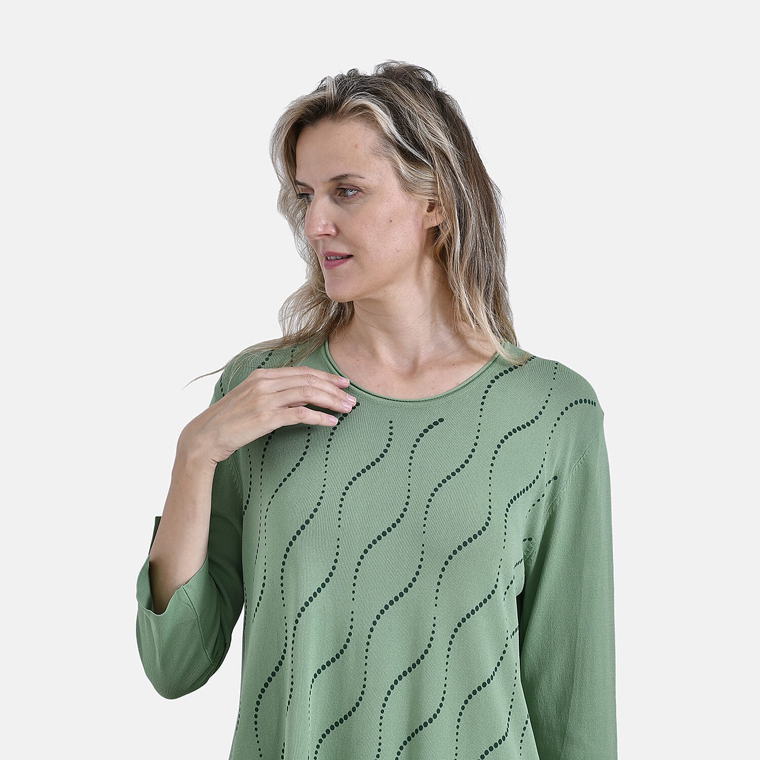 La Marey 3 Quarter Sleeve Blouse 