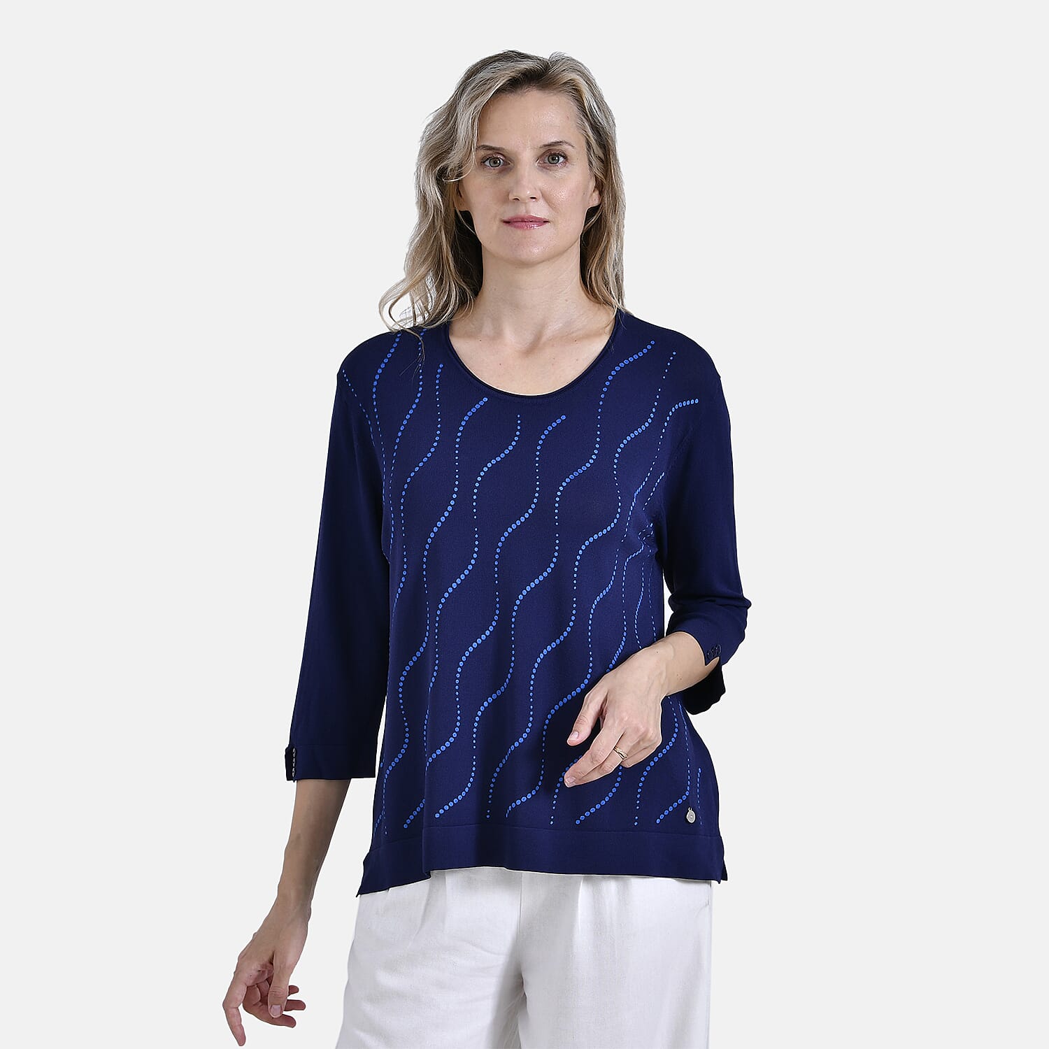 La Marey 3 Quarter Sleeve Blouse 