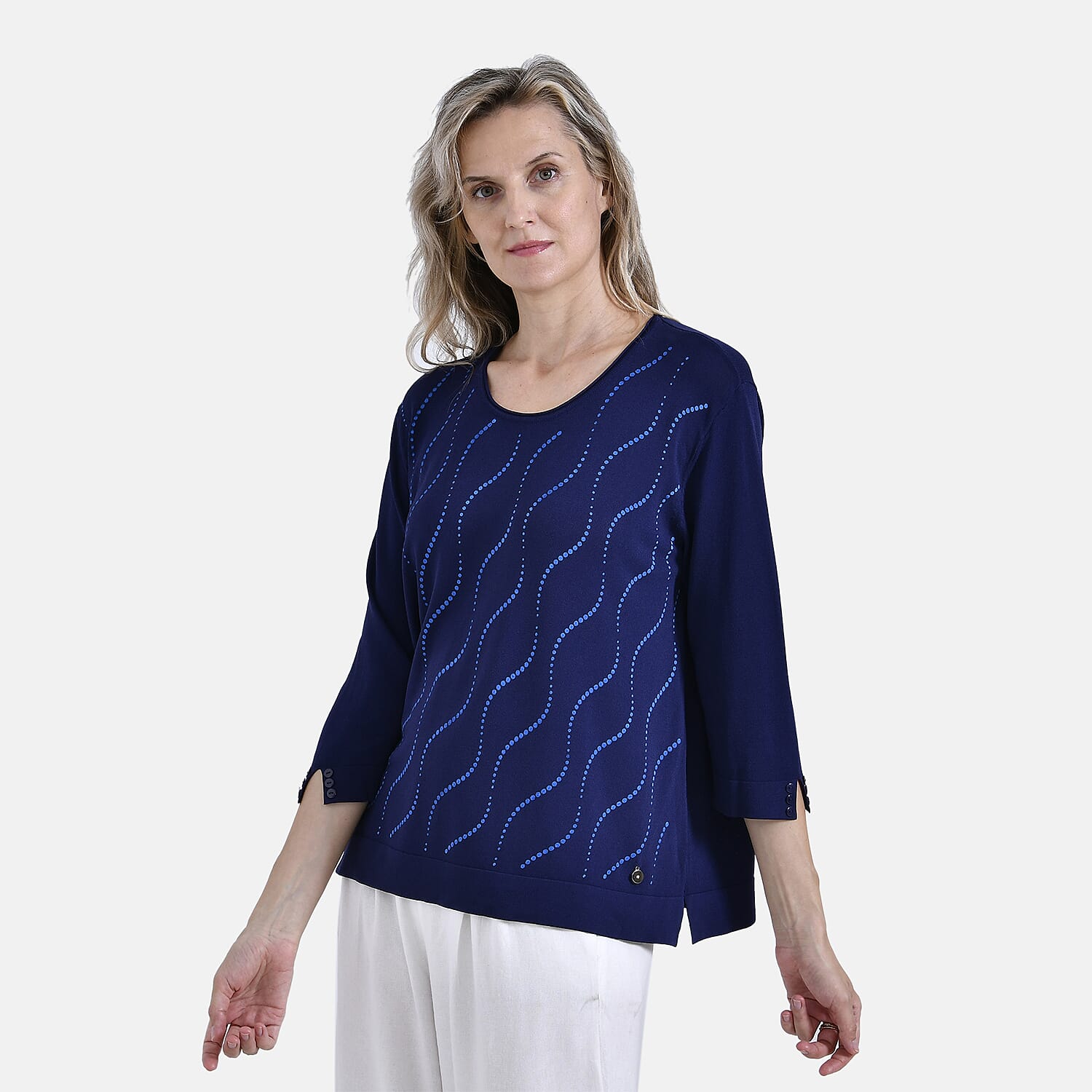 La Marey 3 Quarter Sleeve Blouse 